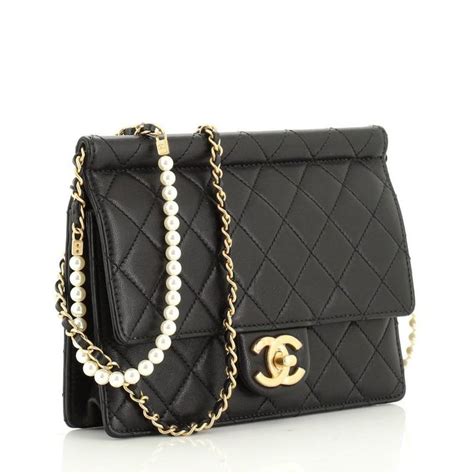 chanel small chic pearls flap bag|Chanel mini flap bag rectangular.